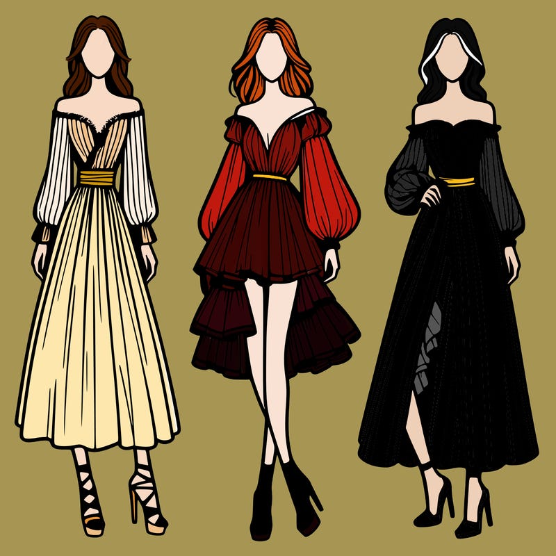 fashion models dresses