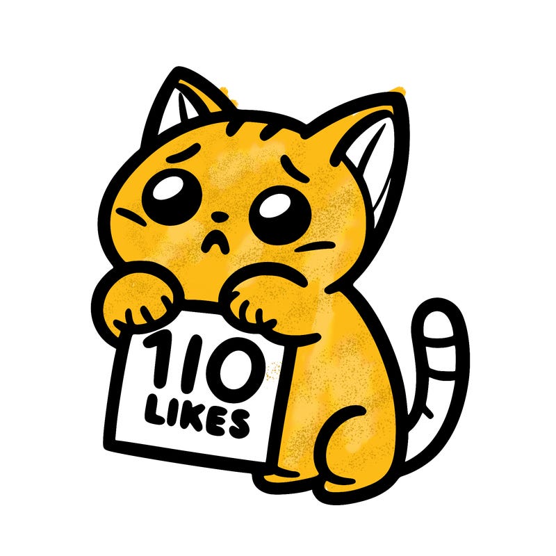a cat begging for 10 likes