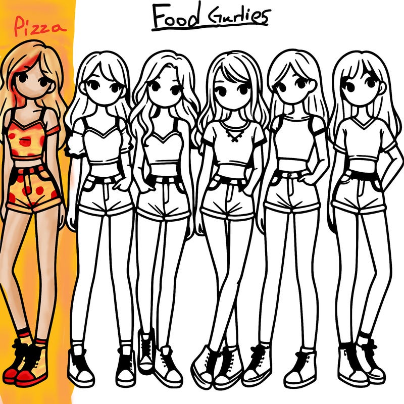 a group of girls wearing crop tops and shorts