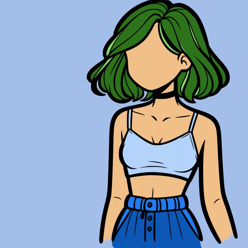 girl with crop top