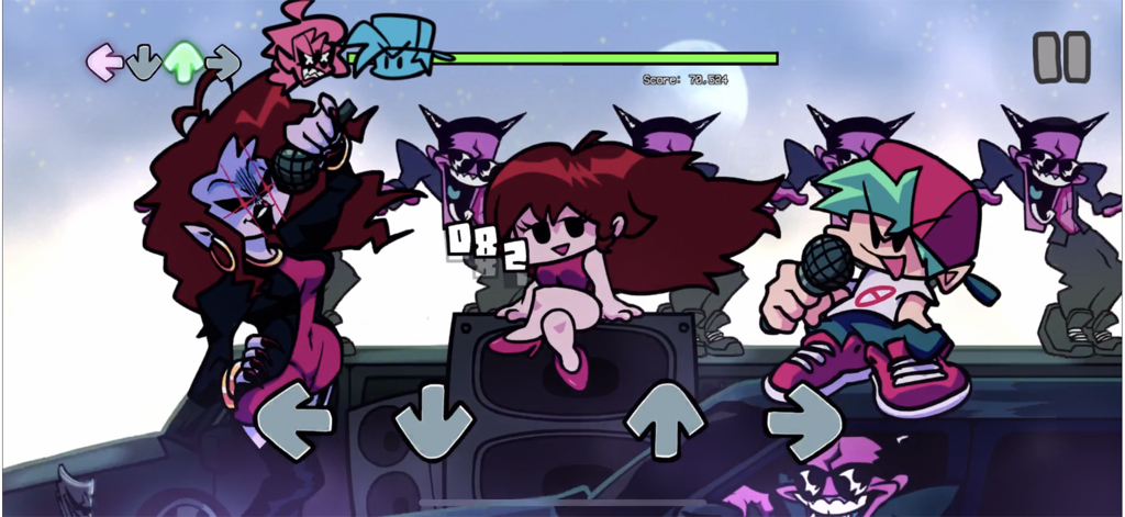 Batalla rítmica entre Boyfriend y Mommy Mearest en una limusina en Friday Night Funkin Mobile