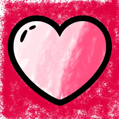 a blank heart