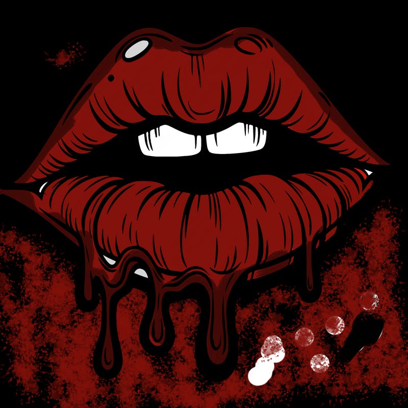 lips that look realistic and drip