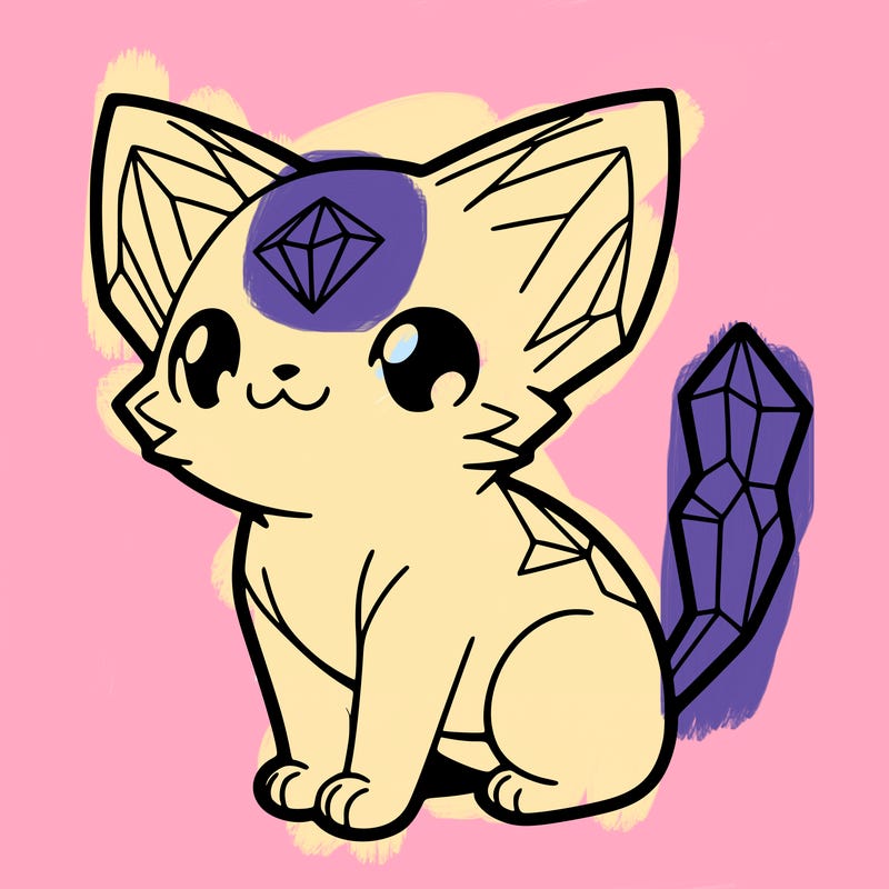 crystal kitten