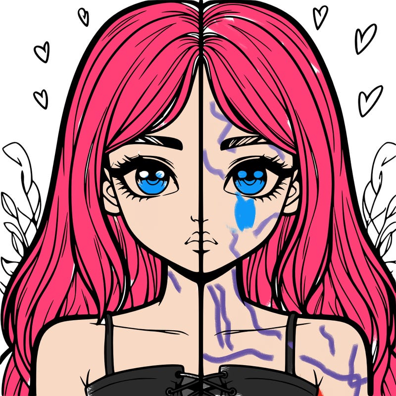 realistic girl split