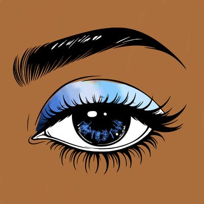 eye closed realistic