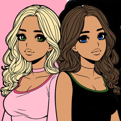 realistic twin sisters