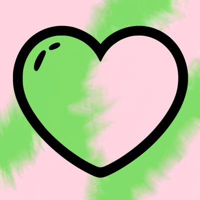 a blank heart