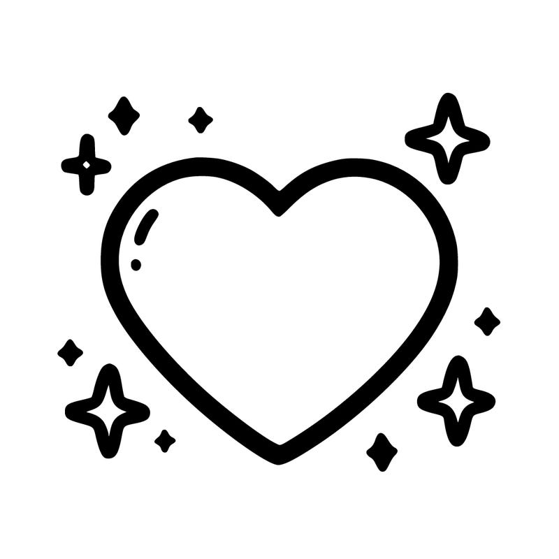 a simple plain heart