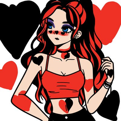 girl in crop top