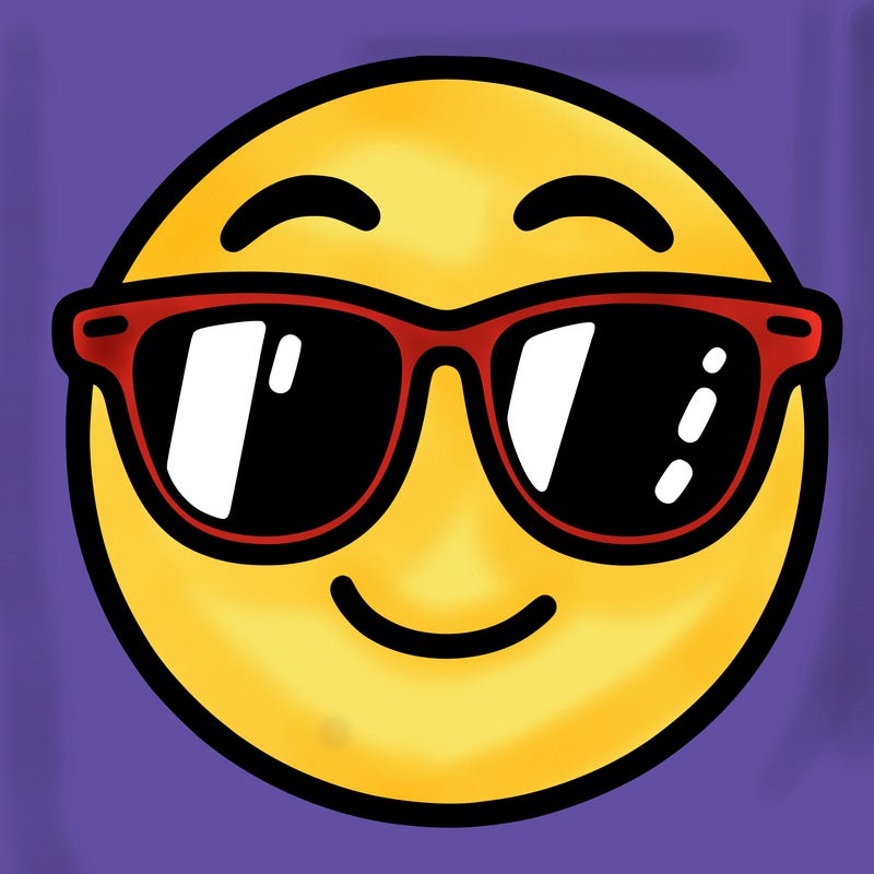 emoji with sunglasses