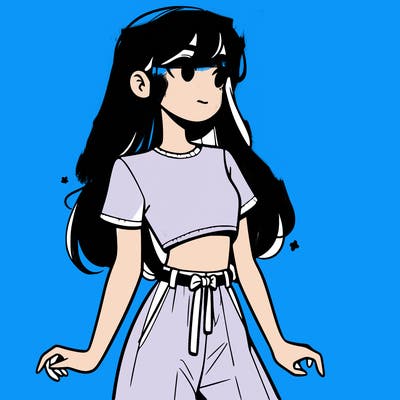 girl in a cute crop top