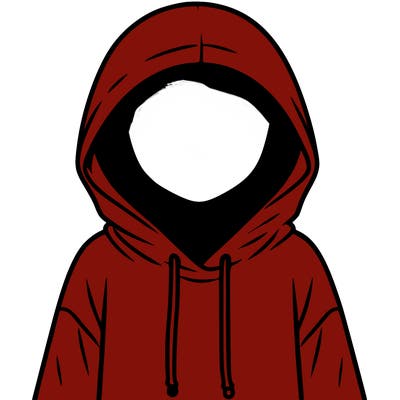 faceless girl in hoodie