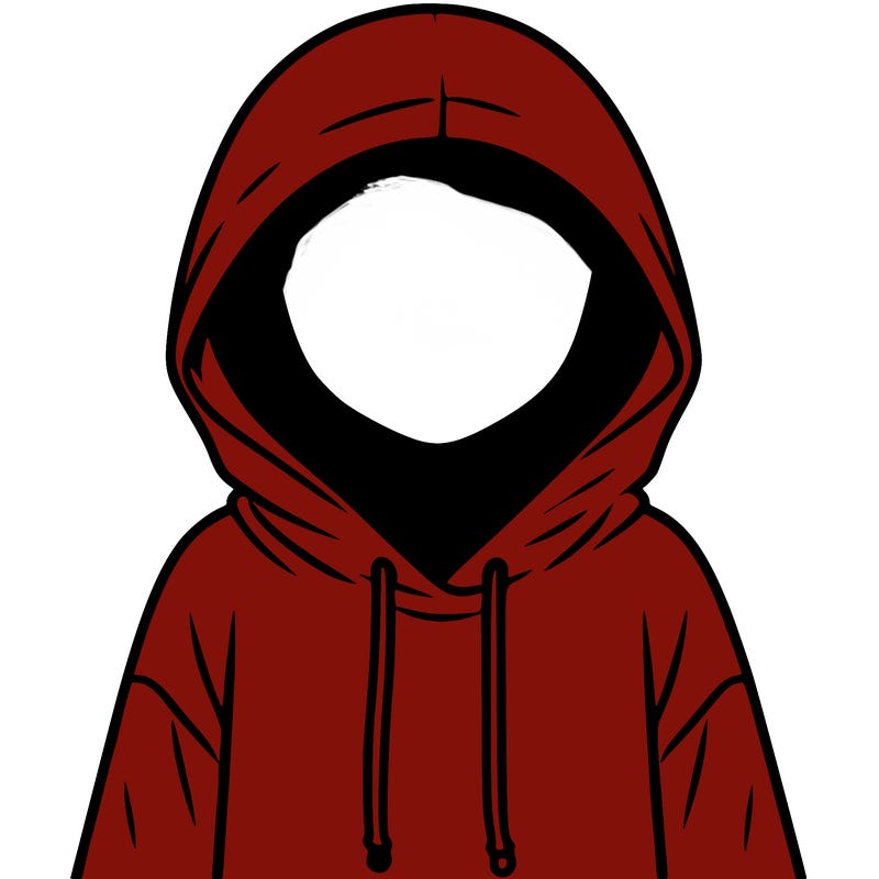 faceless girl in hoodie