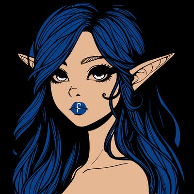 elf girl realistic dark fantasy