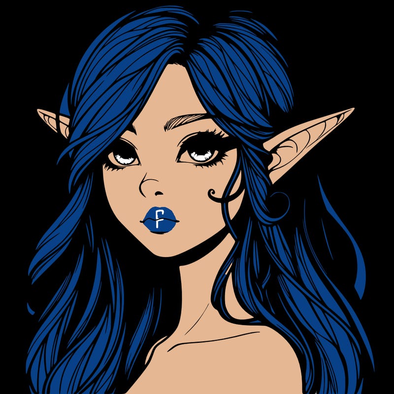 elf girl realistic dark fantasy