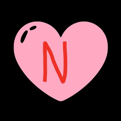 a blank heart