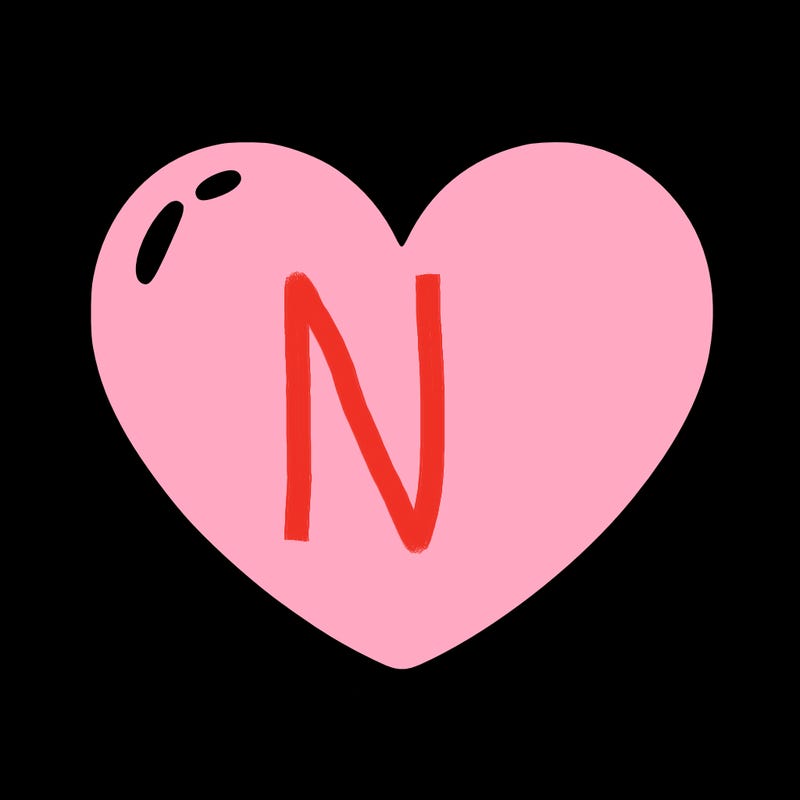a blank heart