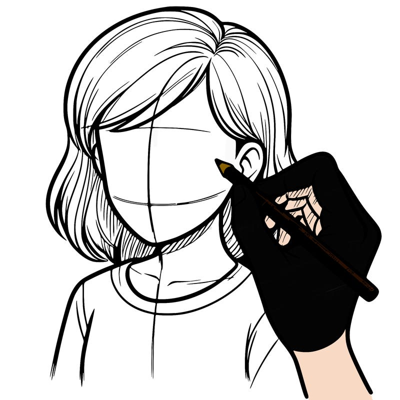 drawing a realistic person