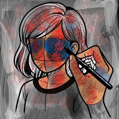 drawing a realistic person