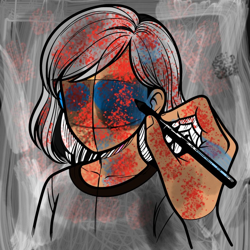 drawing a realistic person