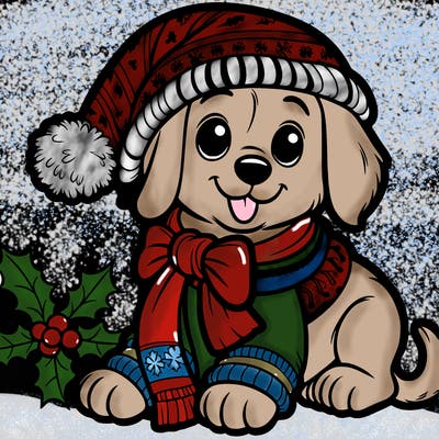 christmas puppy