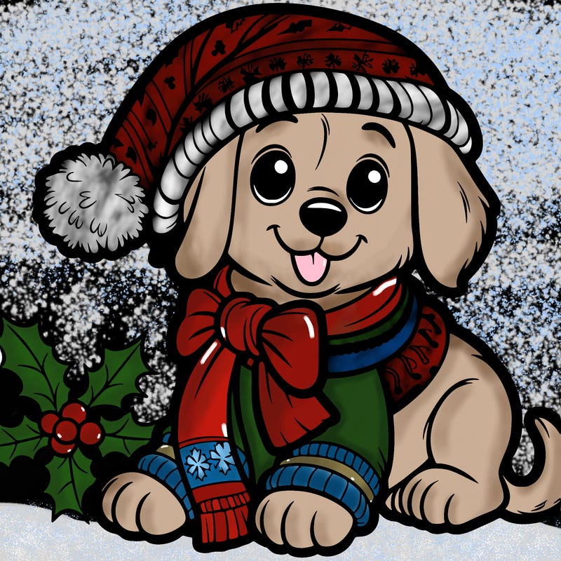 christmas puppy