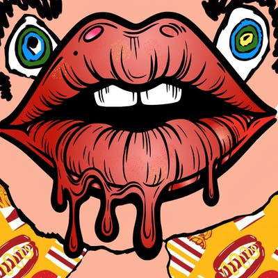 lips that look realistic and drip