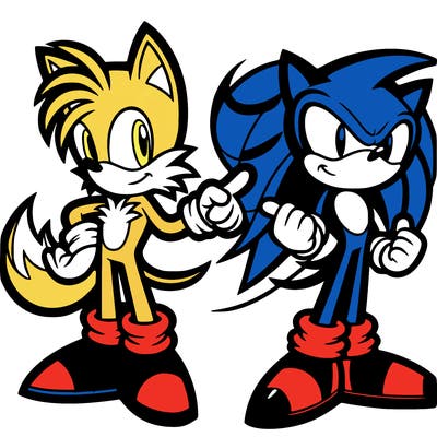 tails from sonic with sonic