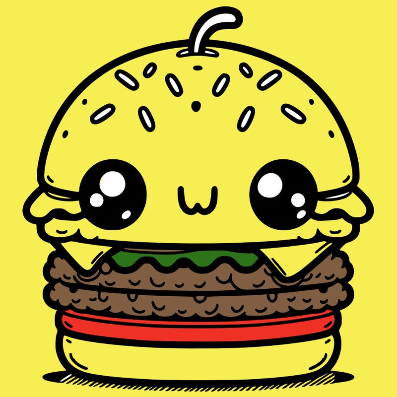 burger cute