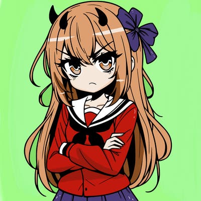 manga girl evil