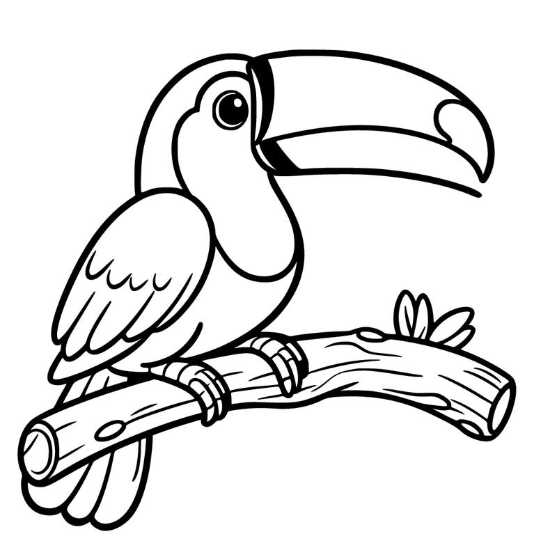 a toucan on a branch