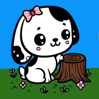 easy drawing to color