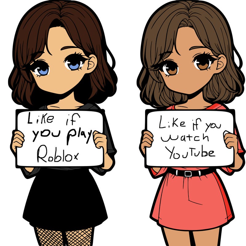 a realistic girl holding a sign