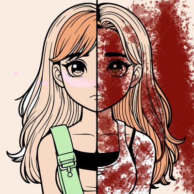 realistic girl split