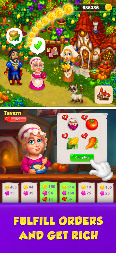 Royal Farm - Fulfilling food orders at the tavern in Royal Farm
