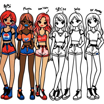 a group of girls wearing crop tops and shorts