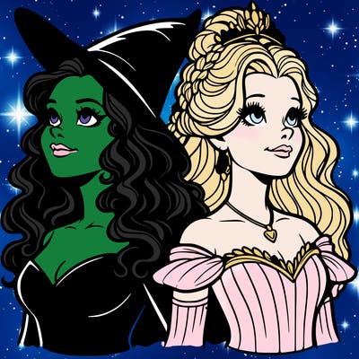 'elphaba and glinda (realistic)