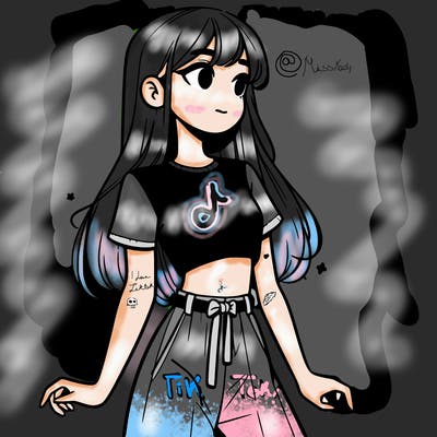 girl in a cute crop top