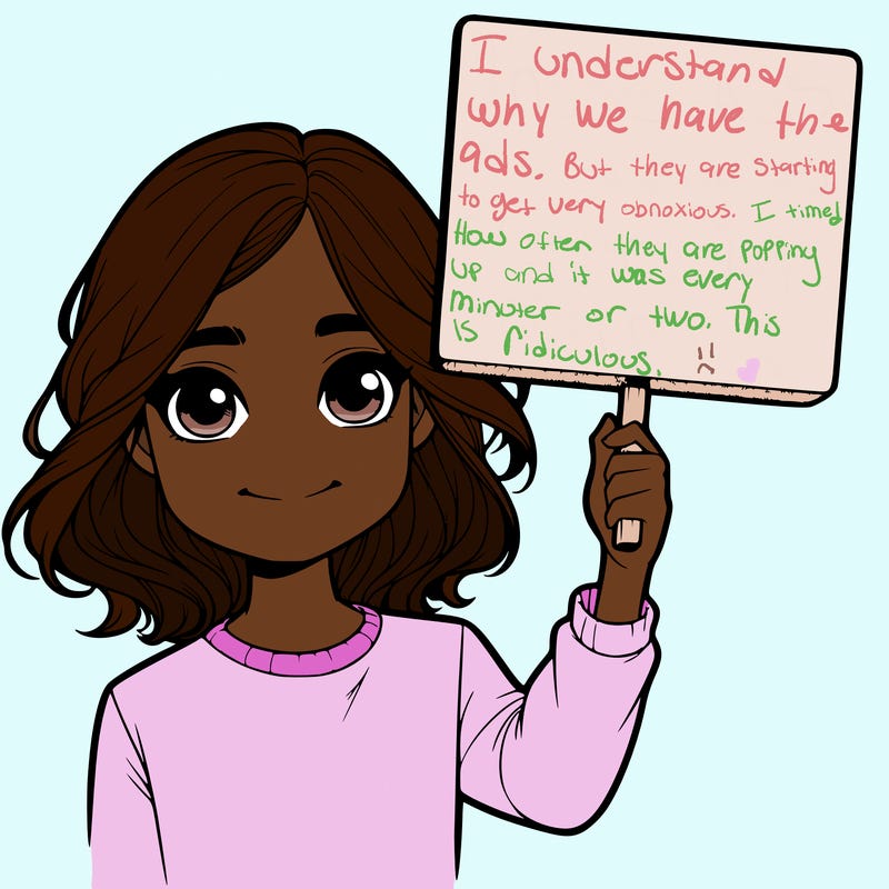realistic girl holding up a sign