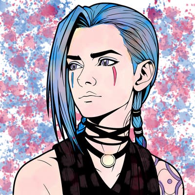 jinx from arcane realistic