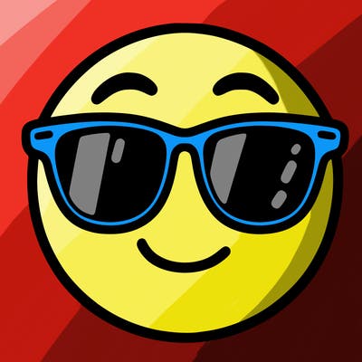 emoji with sunglasses