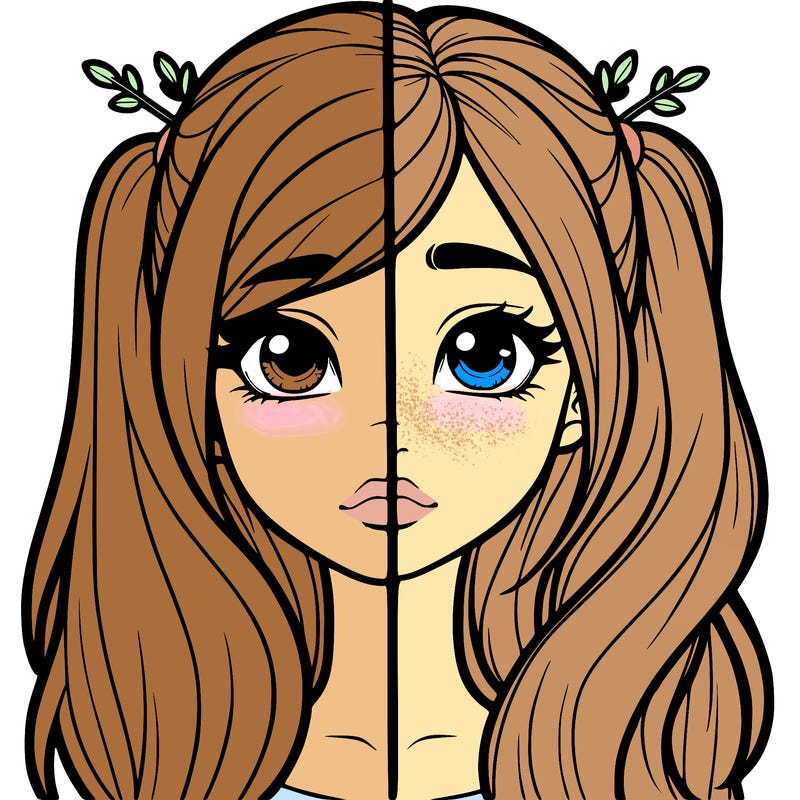 realistic girl split