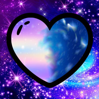 a blank heart