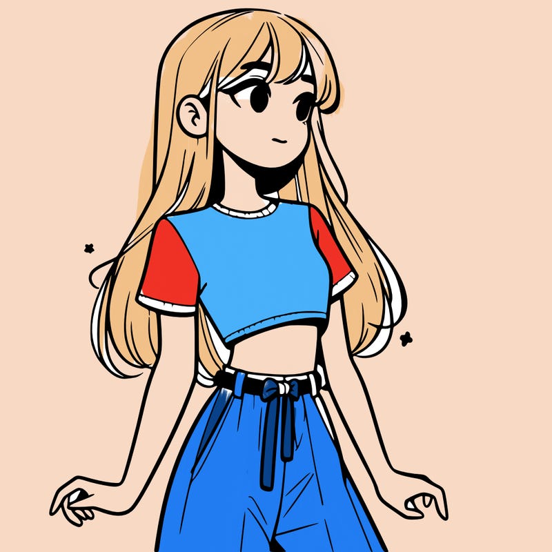 girl in a cute crop top