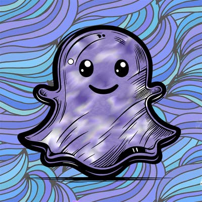 realistic snapchat logo