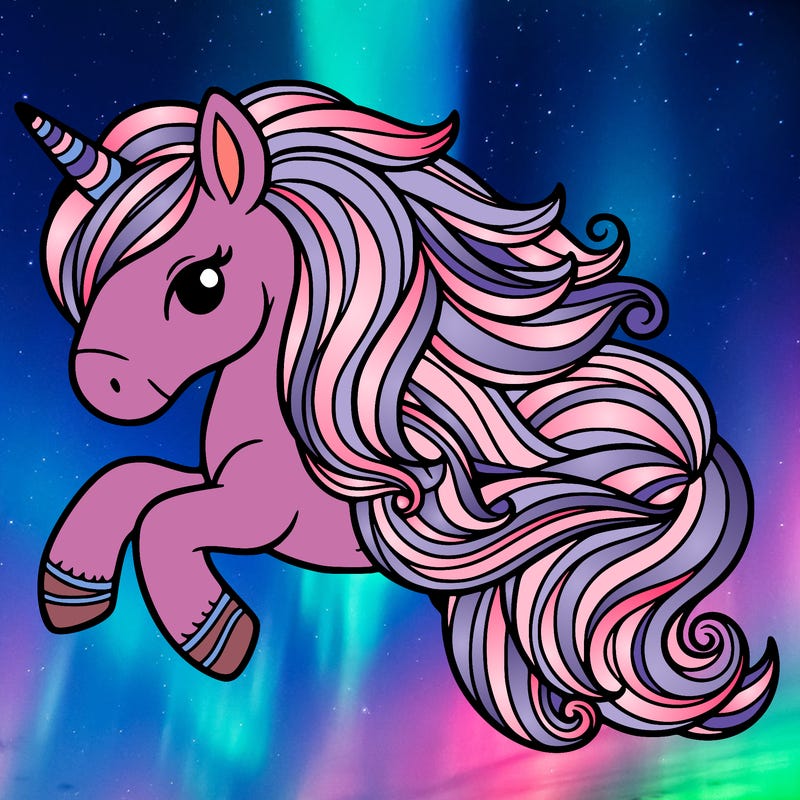 easy unicorn drawing