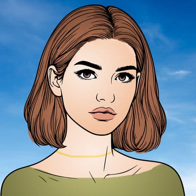 realistic portrait of woman