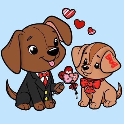 valentines day dog