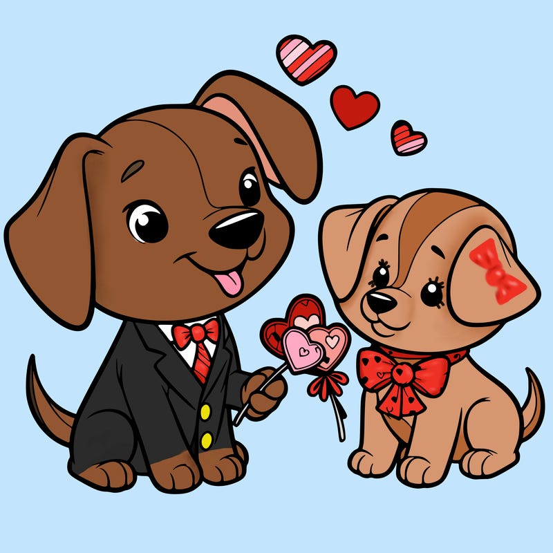 valentines day dog